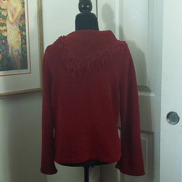 Designer Original Studio Petite Large Red Sweater - Picture 4 of 6